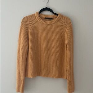 Jenni Kayne gold cashmere fisherman sweater